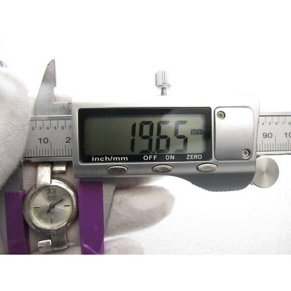 Women Anne Klein 925 Sterling Silver Swiss Quartz  Analog 19mm Round Watch(G592) - Picture 2 of 12